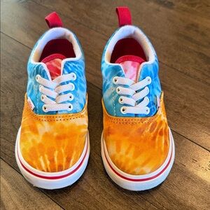Vans Kids Tie-Dye Sneakers - Blue and Orange